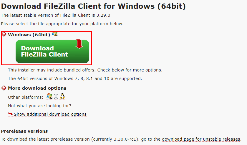 download filezilla foe windows